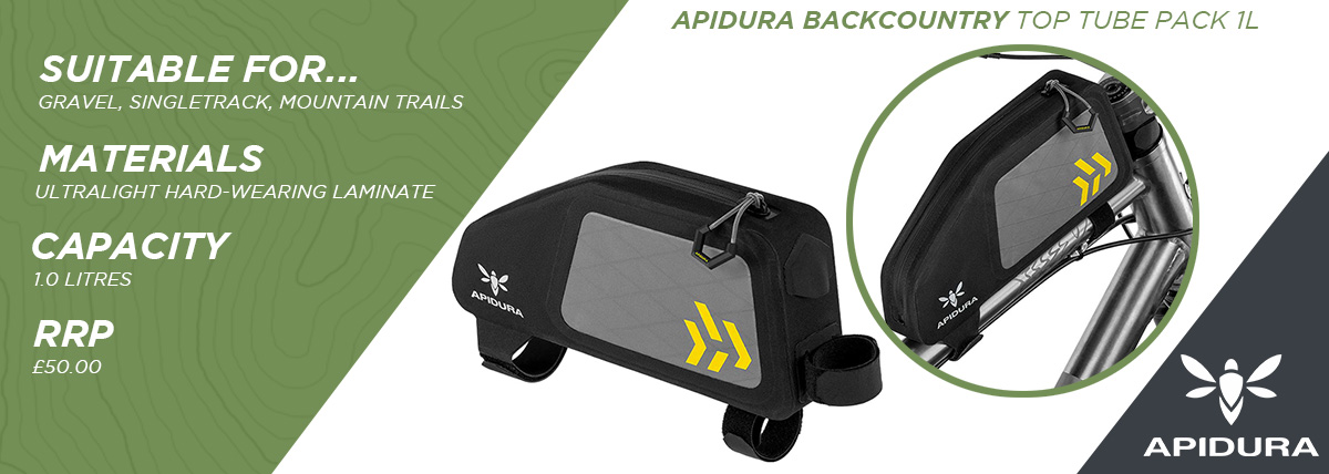 Apidura Backcountry Top Tube Pack 1L