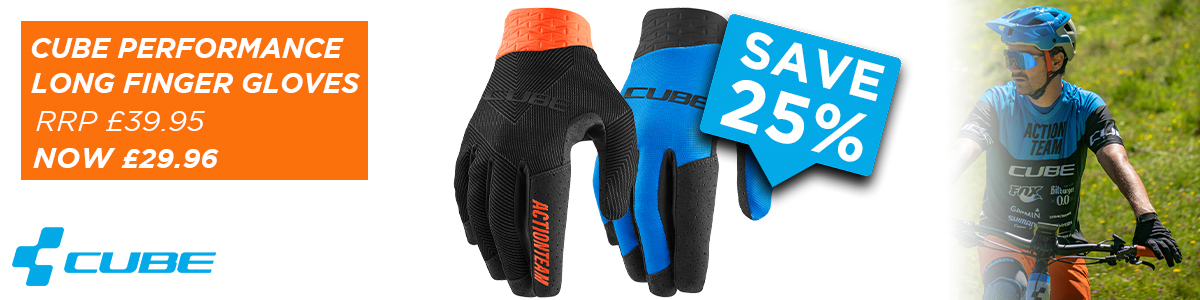 Cube Performance Long Finger Gloves