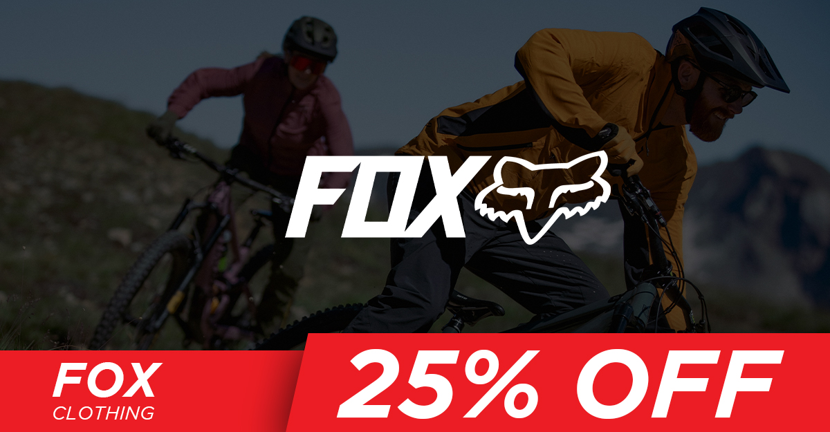 Save 25% on Fox Clothing at Wheelbase