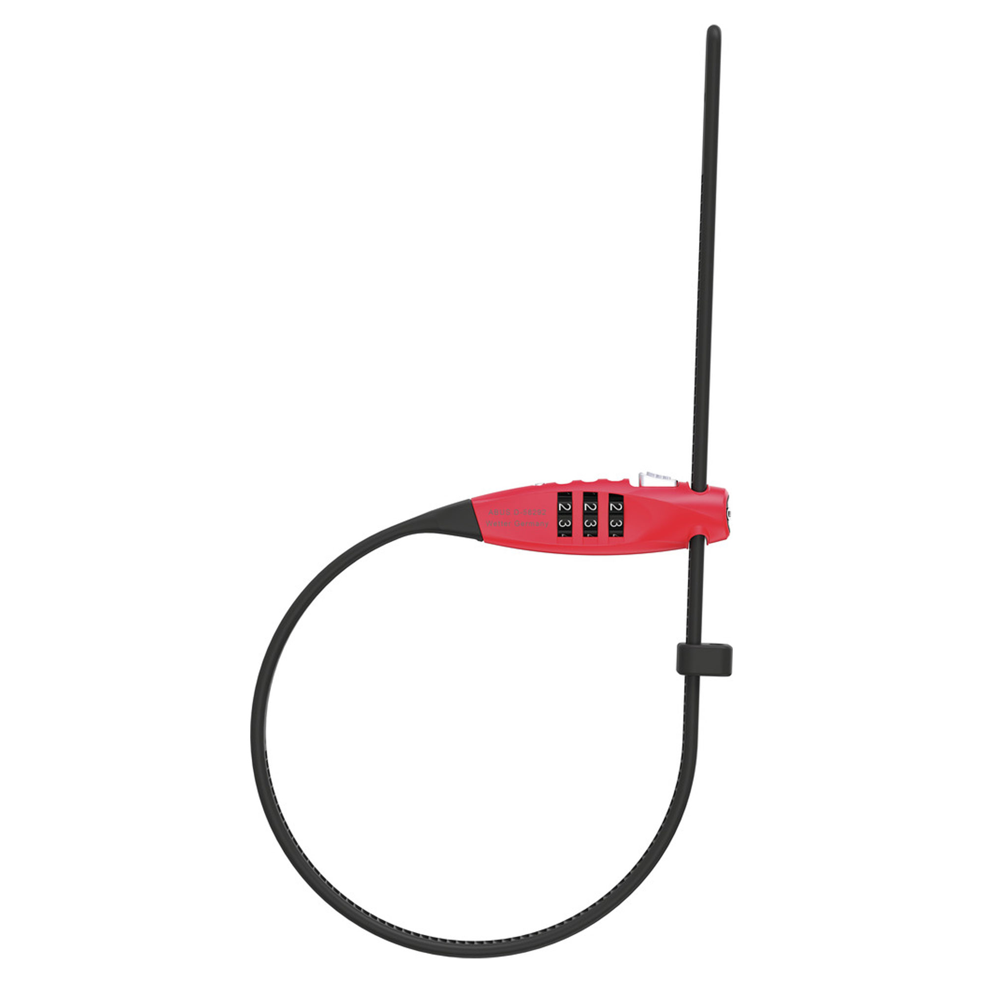 Abus CombiFlex TravelGuard 45cm - One Size, Red - Wheelbase | Price Match, FREE Postage over £50, Sale Section, Cycle To Work, 0% Finance.