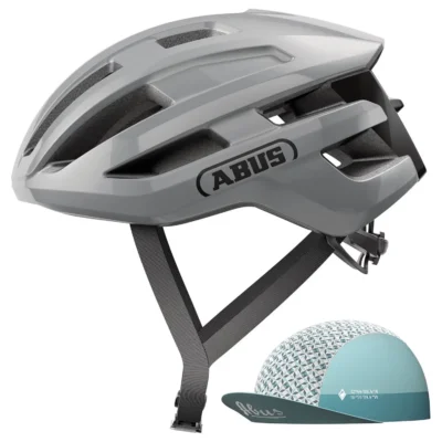 Abus_Powerdome_Race_Grey_Road_Helmet_With_Cap_1