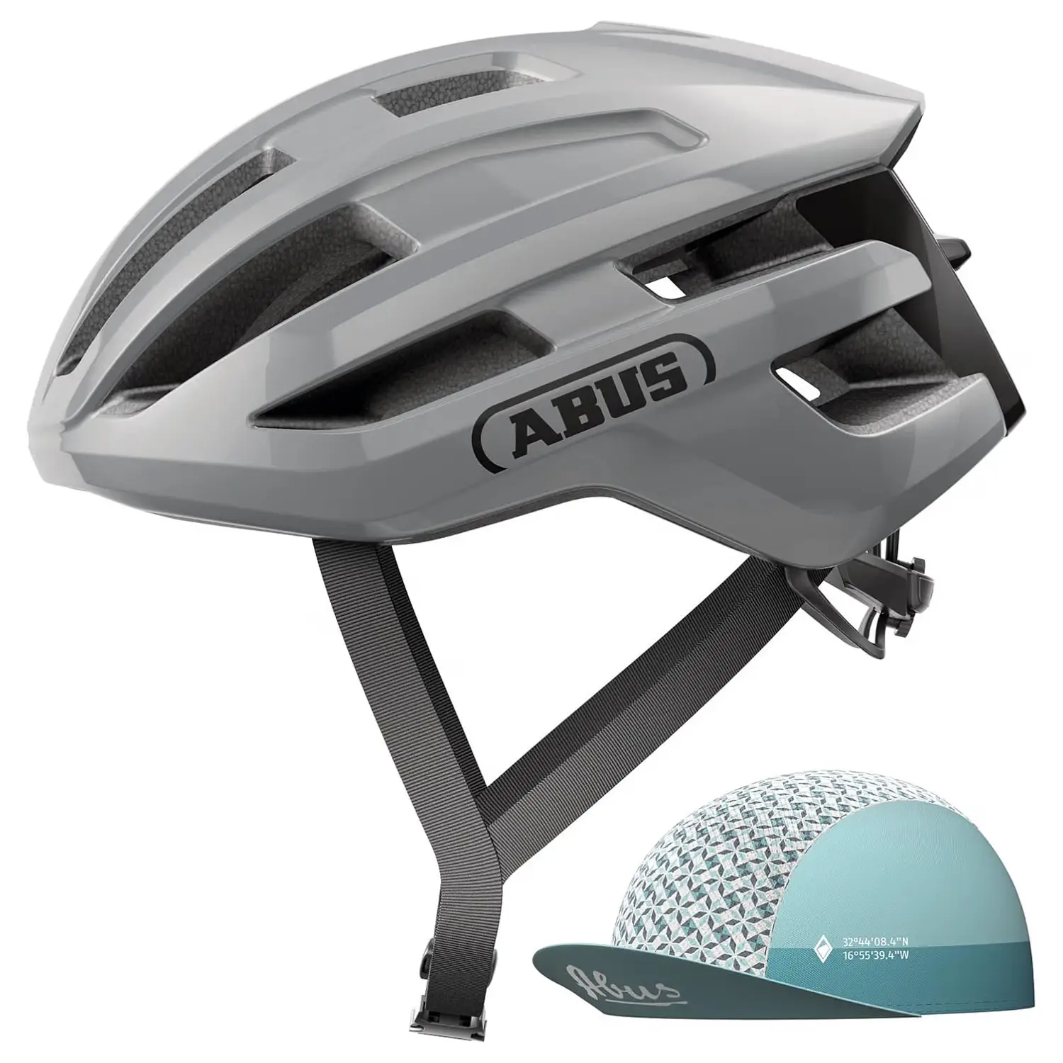 Abus Powerdome Ace Road Cycling Helmet - S, Race Grey - Wheelbase | Price Match, FREE Postage over £50, Sale Section, Cycle To Work, 0% Finance.
