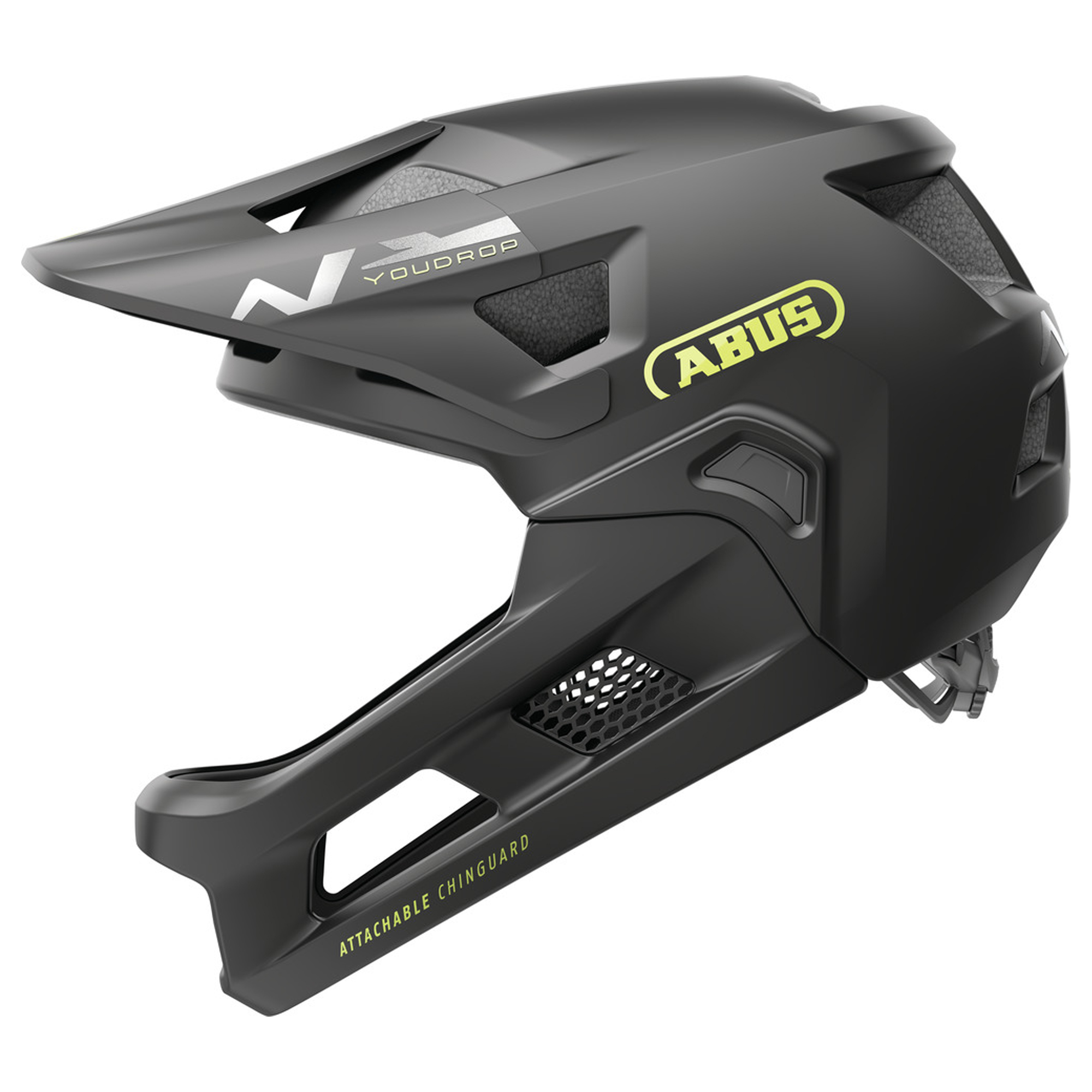 Abus YouDrop Childrens Full Face Helmet - S, Velvet Black - Wheelbase | Price Match, FREE Postage over £50, Sale Section, Cycle To Work, 0% Finance.