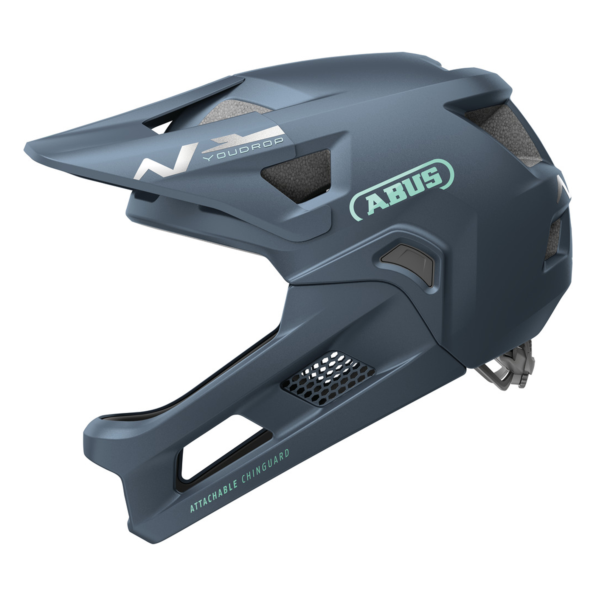 Abus YouDrop Childrens Full Face Helmet - S, Midnight Blue - Wheelbase | Price Match, FREE Postage over £50, Sale Section, Cycle To Work, 0% Finance.