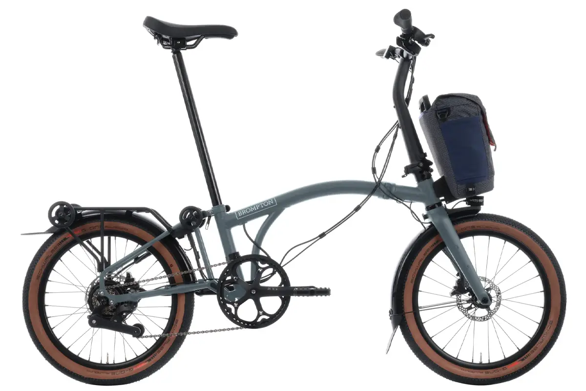 Brompton Electric G Line 4-Speed SuperRoll+ and Handlebar Control - Electric Bike - S - Grey - Wheelbase | Price Match, FREE Postage over £50, Sale Section, Cycle To Work, 0% Finance.