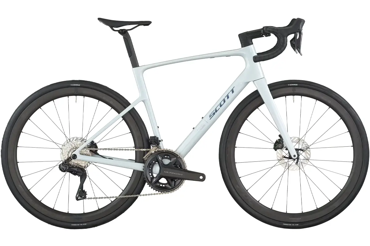 Scott Addict 20 2026 - Road Bike - S - White (Cumulus White) - Wheelbase | Price Match, FREE Postage over £50, Sale Section, Cycle To Work, 0% Finance.