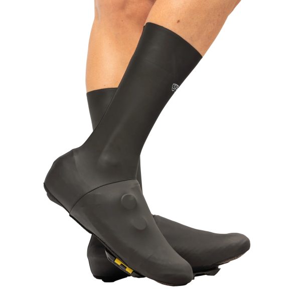 SPATZ AQUASOKZ LONG SHOE COVERS : BLACK : L/XL