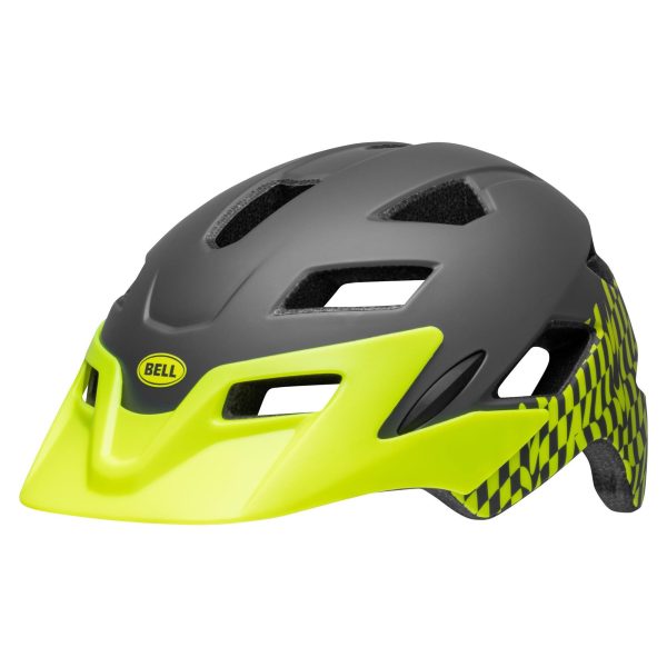 Bell Sidetrack Child Helmet : Wavy Checks Matte Retina Sear Unisize 47-54cm