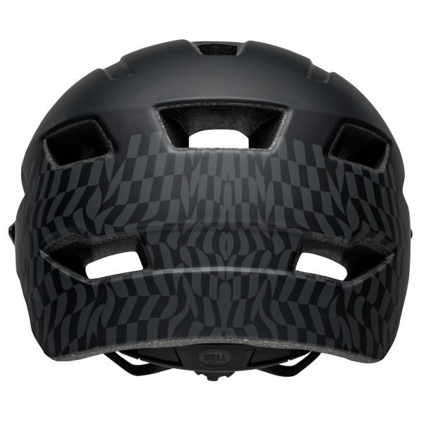 Bell Sidetrack Youth Helmet : Wavy Checks Matte Black Unisize 50-57cm