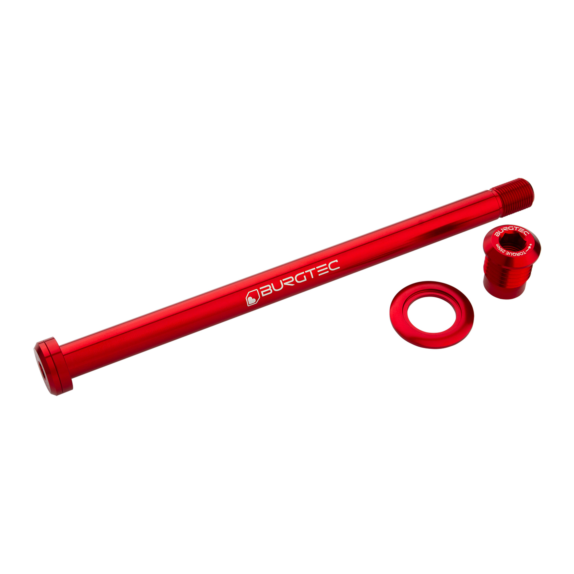 Burgtec Trek 184.5mm Rear Axle - 184.5mm, Race Red - Wheelbase | Price Match, FREE Postage over £50, Sale Section, Cycle To Work, 0% Finance.