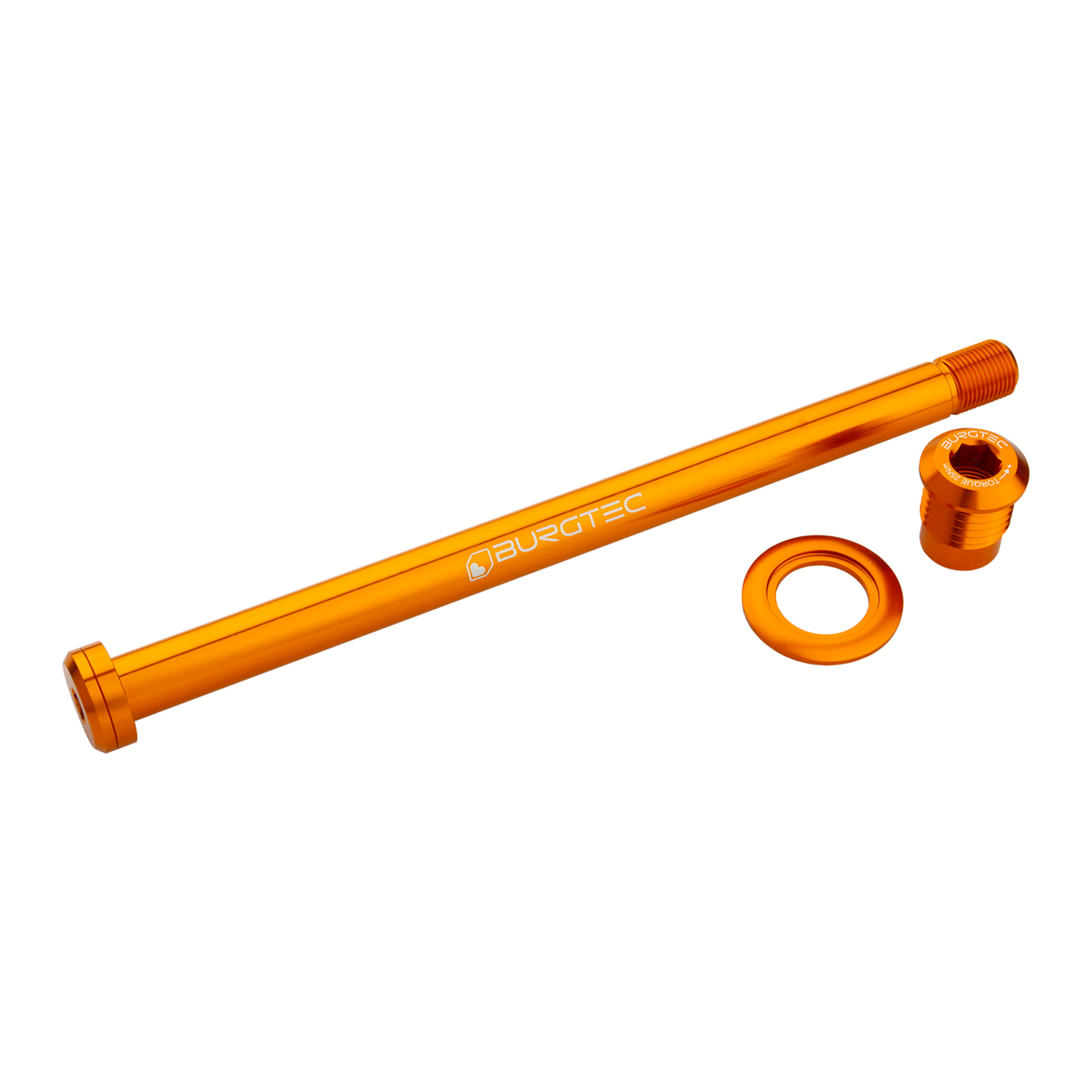 Burgtec Trek 184.5mm Rear Axle - 184.5mm, Iron Bro Orange - Wheelbase | Price Match, FREE Postage over £50, Sale Section, Cycle To Work, 0% Finance.