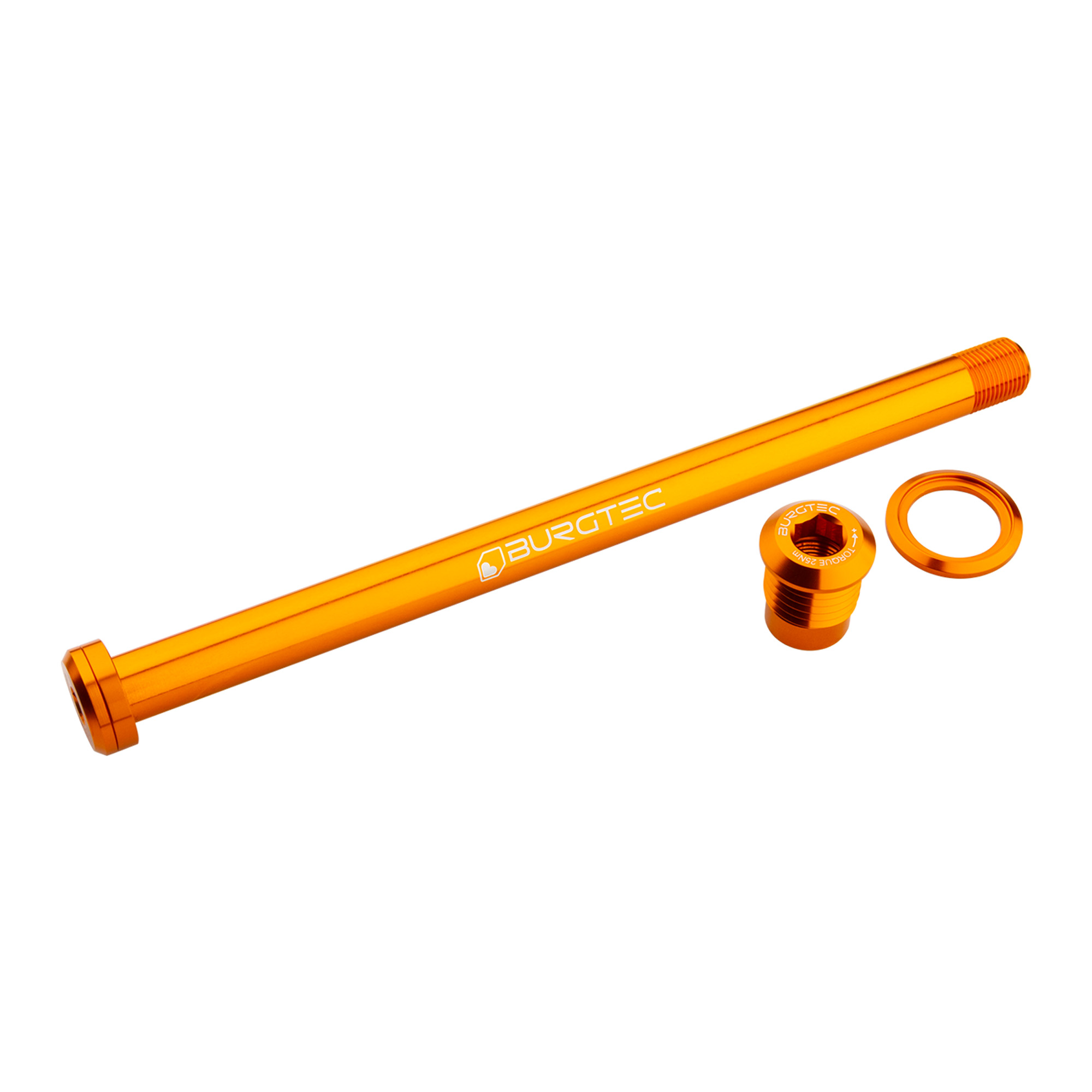 Burgtec Rear Axle - 180mm x 12mm - 1.0mm Pitch - 1mm Pitch, Iron Bro Orange - Wheelbase | Price Match, FREE Postage over £50, Sale Section, Cycle To Work, 0% Finance.