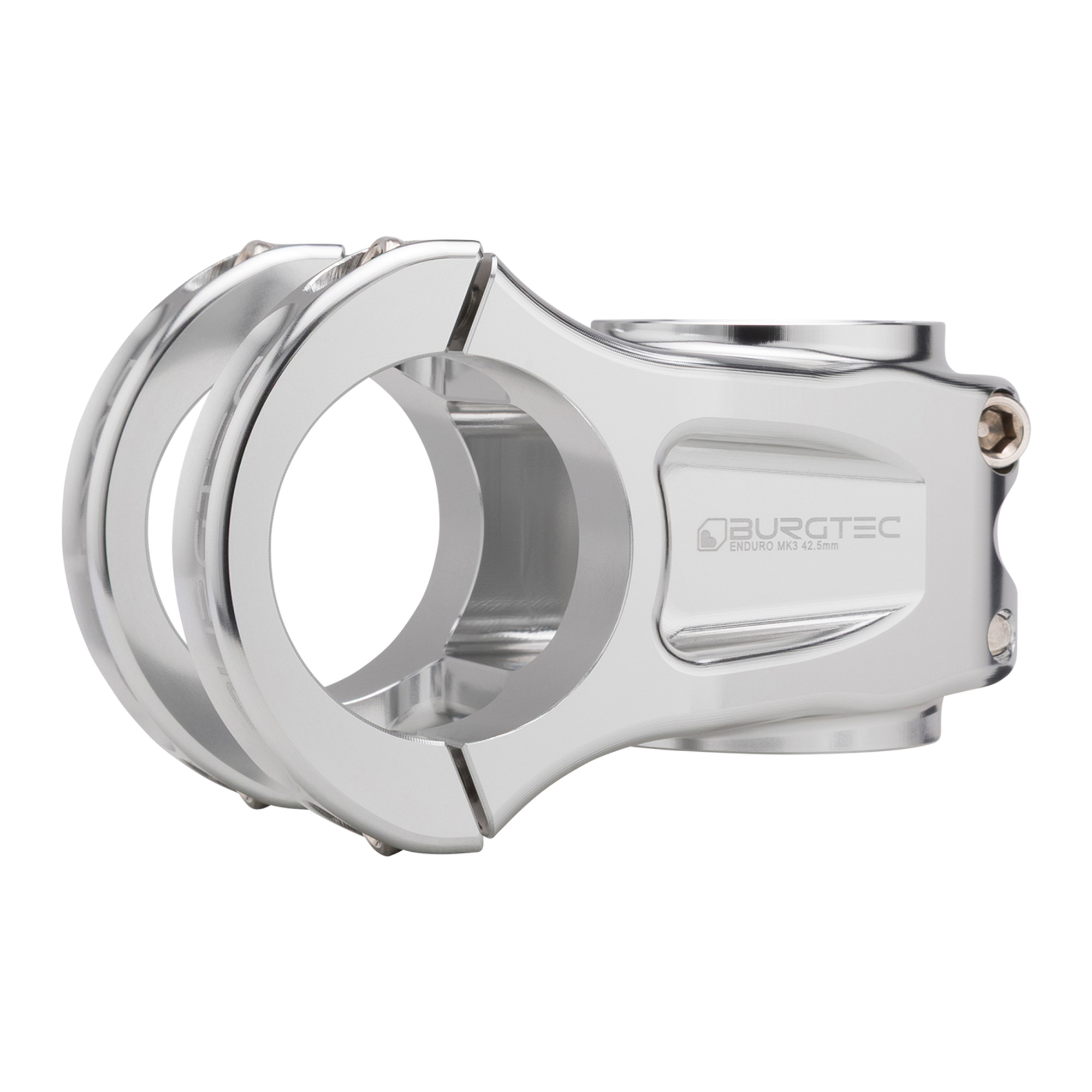 Burgtec Enduro MK3 Stem - 35mm Clamp - 42.5mm Reach x 35mm Clamp, Silver - Wheelbase | Price Match, FREE Postage over £50, Sale Section, Cycle To Work, 0% Finance.