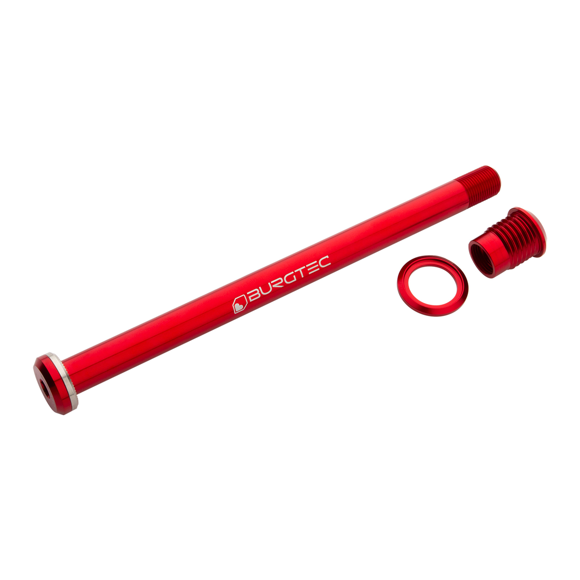Burgtec Santa Cruz Rear Axle - 173.7mm - 173.7mm, Race Red - Wheelbase | Price Match, FREE Postage over £50, Sale Section, Cycle To Work, 0% Finance.