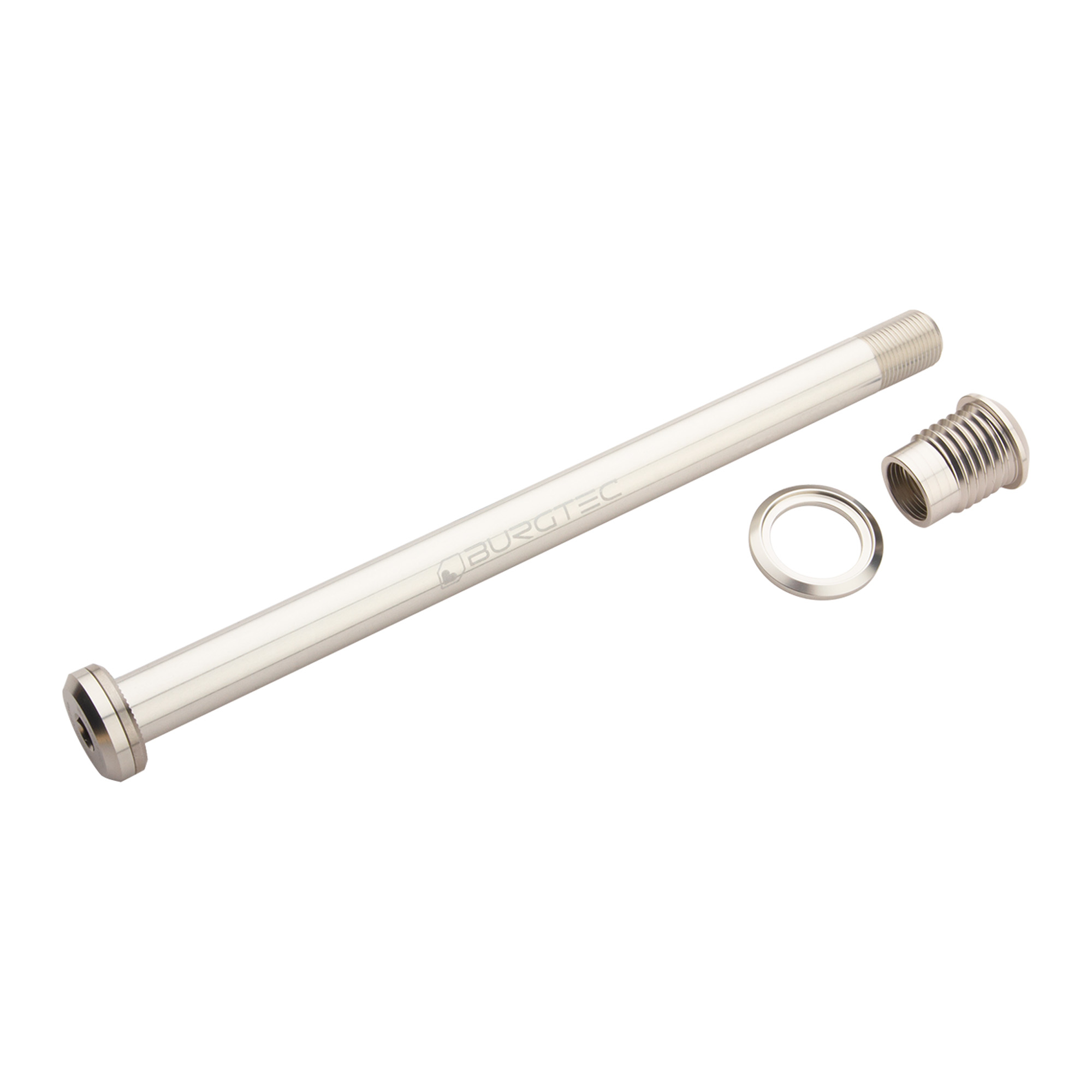 Burgtec Santa Cruz Rear Axle - 173.7mm - 173.7mm, Rhodium Silver - Wheelbase | Price Match, FREE Postage over £50, Sale Section, Cycle To Work, 0% Finance.