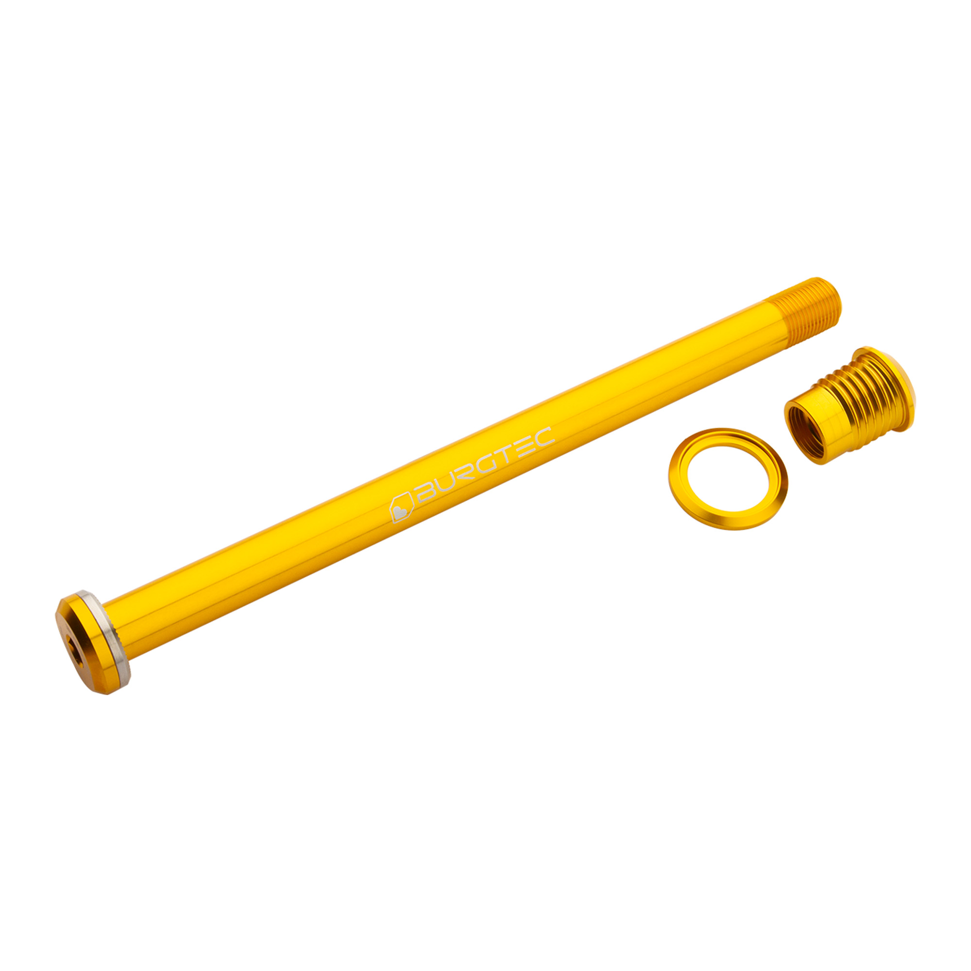 Burgtec Santa Cruz Rear Axle - 173.7mm - 173.7mm, Bullion Gold - Wheelbase | Price Match, FREE Postage over £50, Sale Section, Cycle To Work, 0% Finance.
