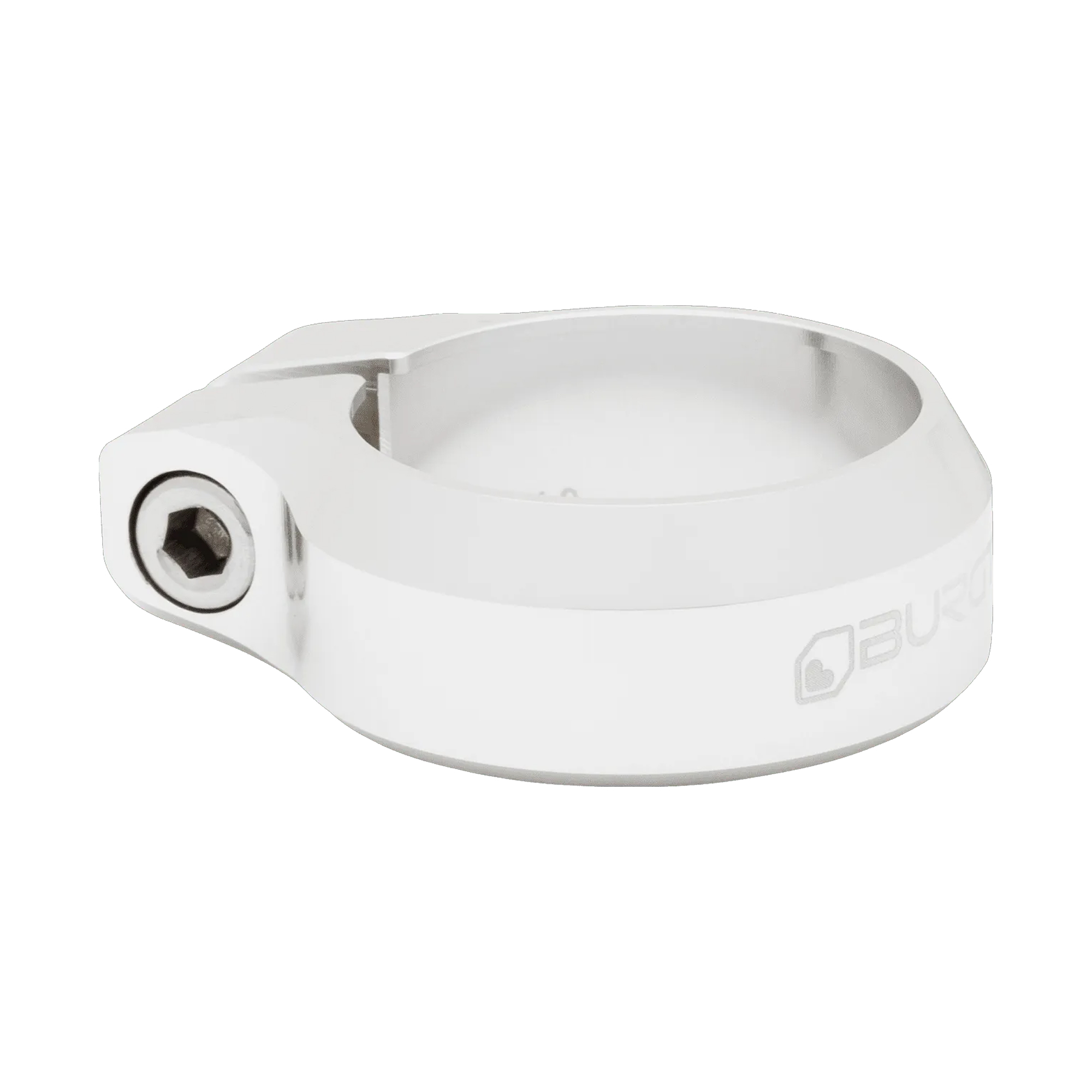 Burgtec Seat Clamp - 36.4mm, Rhodium Silver - Wheelbase | Price Match, FREE Postage over £50, Sale Section, Cycle To Work, 0% Finance.
