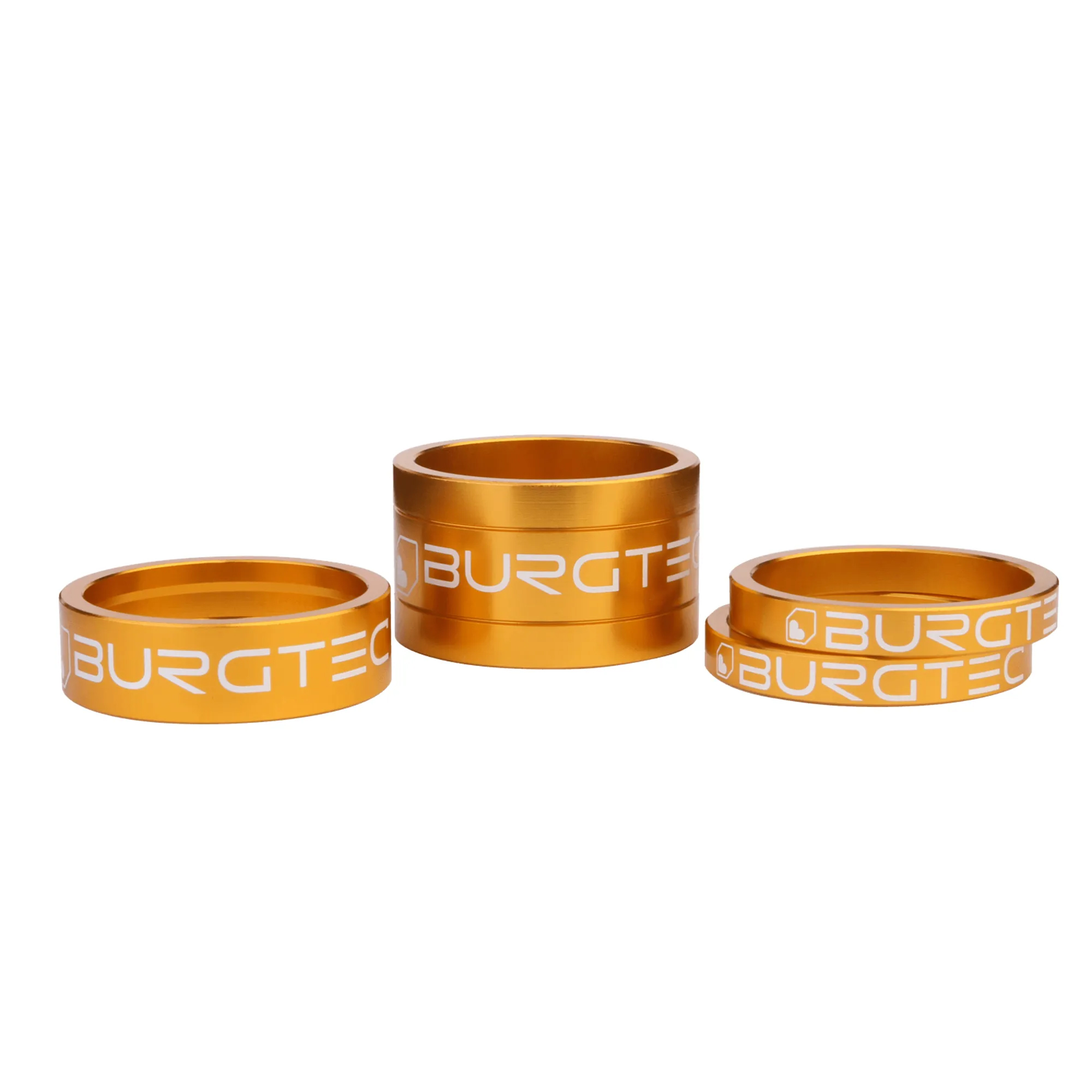 Burgtec Stem Spacer Kit - One Size, Gold - Wheelbase | Price Match, FREE Postage over £50, Sale Section, Cycle To Work, 0% Finance.