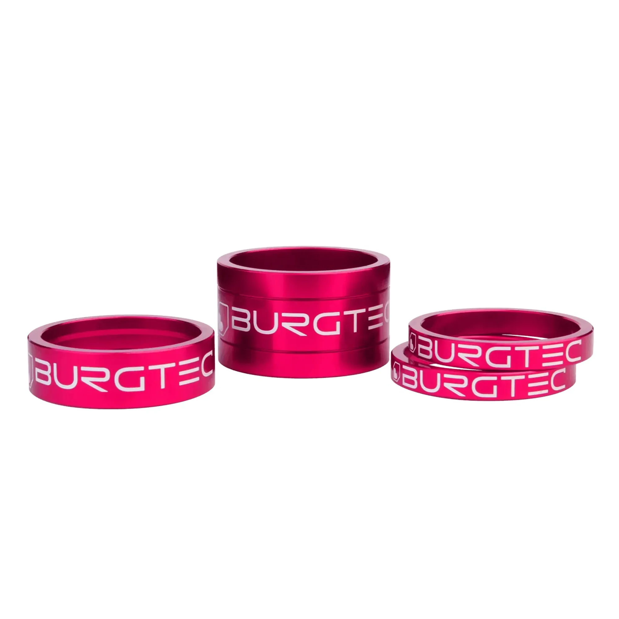 Burgtec Stem Spacer Kit - One Size, Pink - Wheelbase | Price Match, FREE Postage over £50, Sale Section, Cycle To Work, 0% Finance.