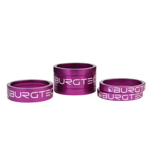 Burgtec Stem Spacer Kit : Purple Rain