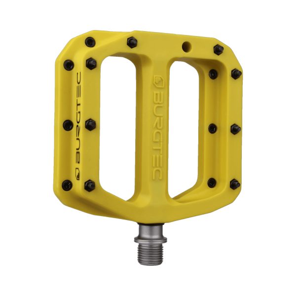 Burgtec MK4 Composite Flat Pedals Electric Yellow