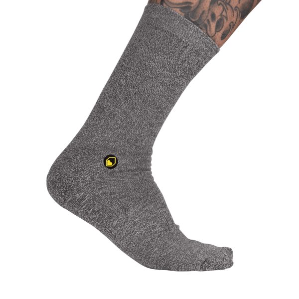 Burgtec Everyday Crew Sock Large - Ash Grey