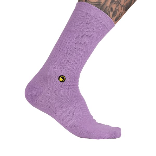 Burgtec Everyday Crew Sock Large - Lilac Breeze