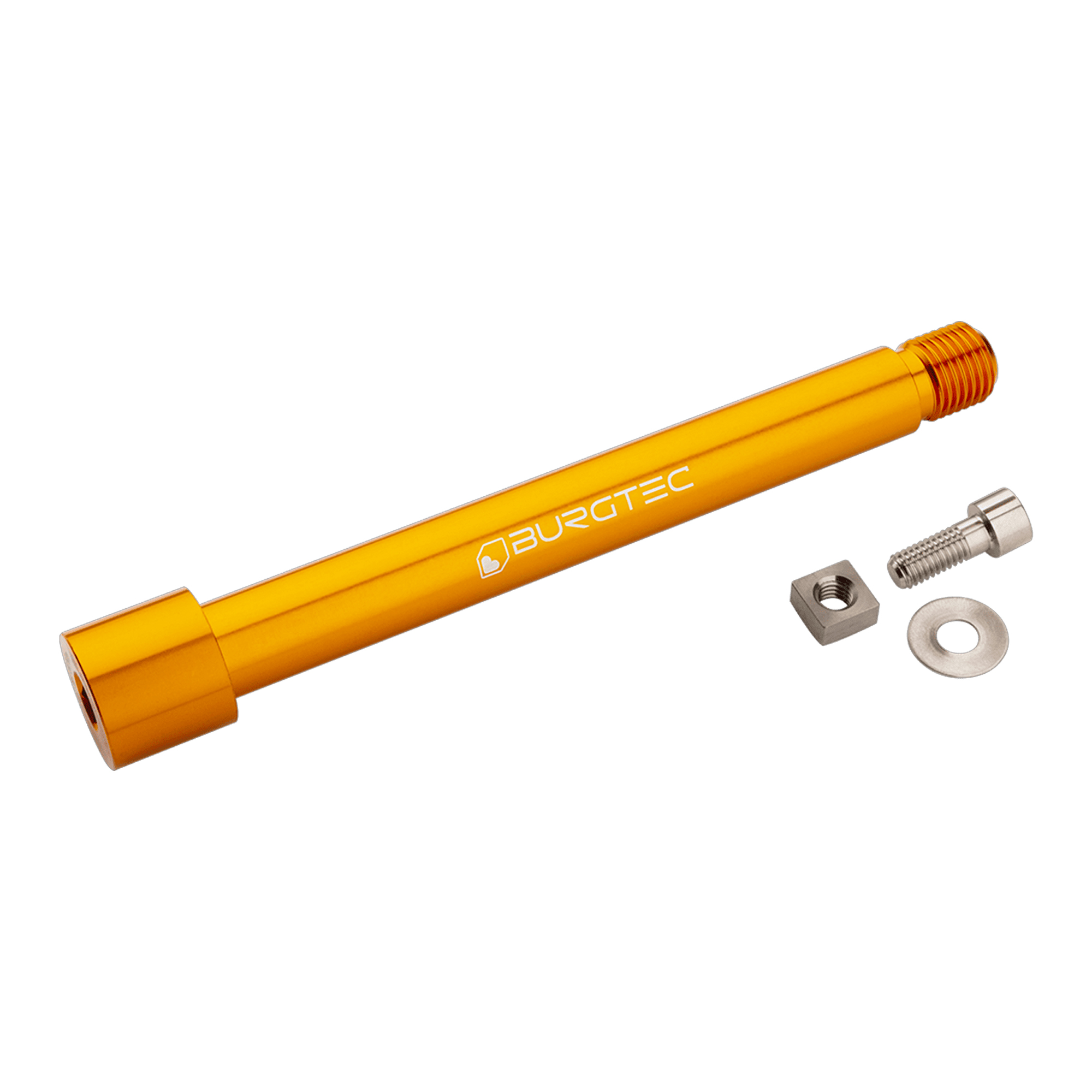 Burgtec Fox KaboltX Fork Axle - One Size, Iron Bro Orange - Wheelbase | Price Match, FREE Postage over £50, Sale Section, Cycle To Work, 0% Finance.