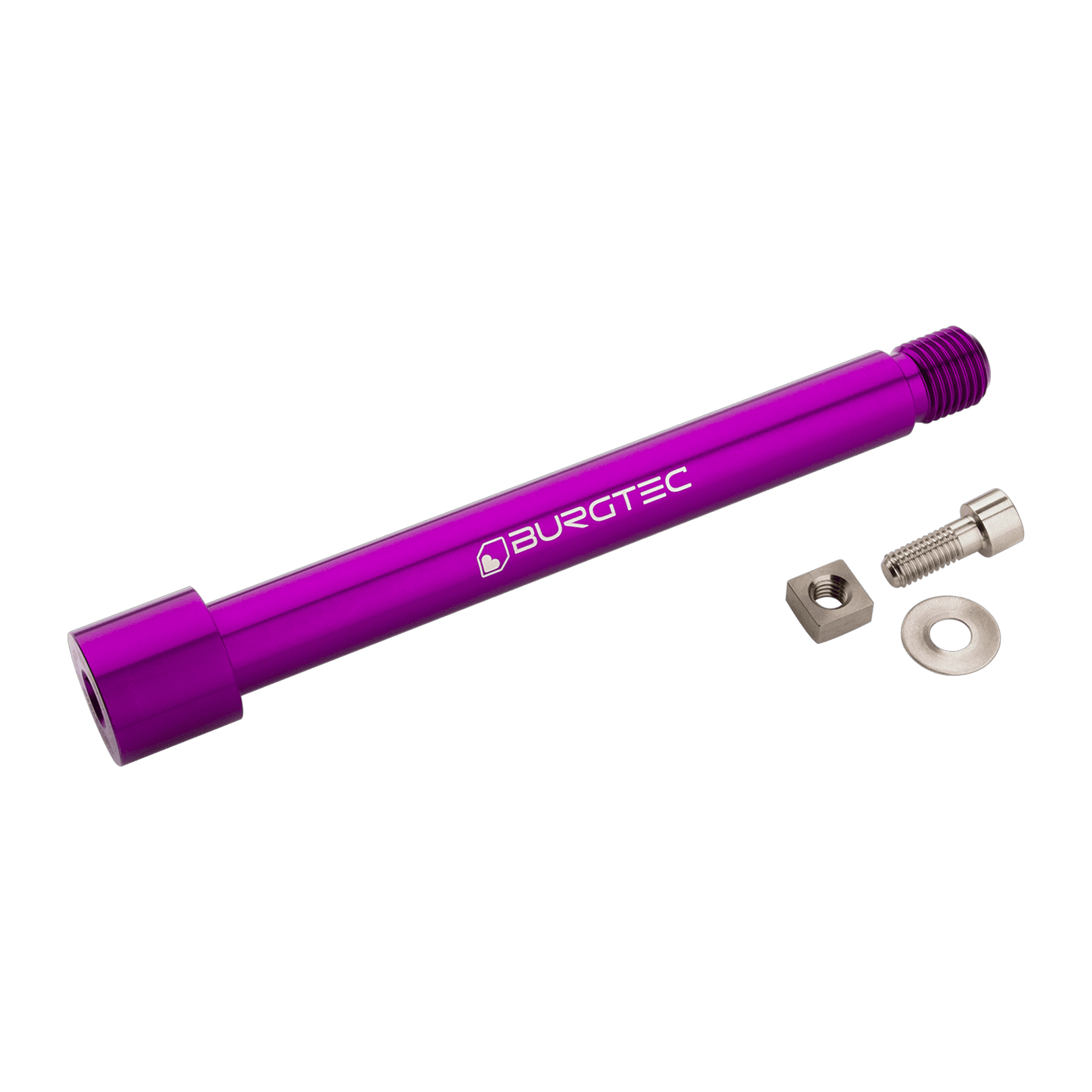 Burgtec Fox KaboltX Fork Axle - One Size, Purple Rain - Wheelbase | Price Match, FREE Postage over £50, Sale Section, Cycle To Work, 0% Finance.