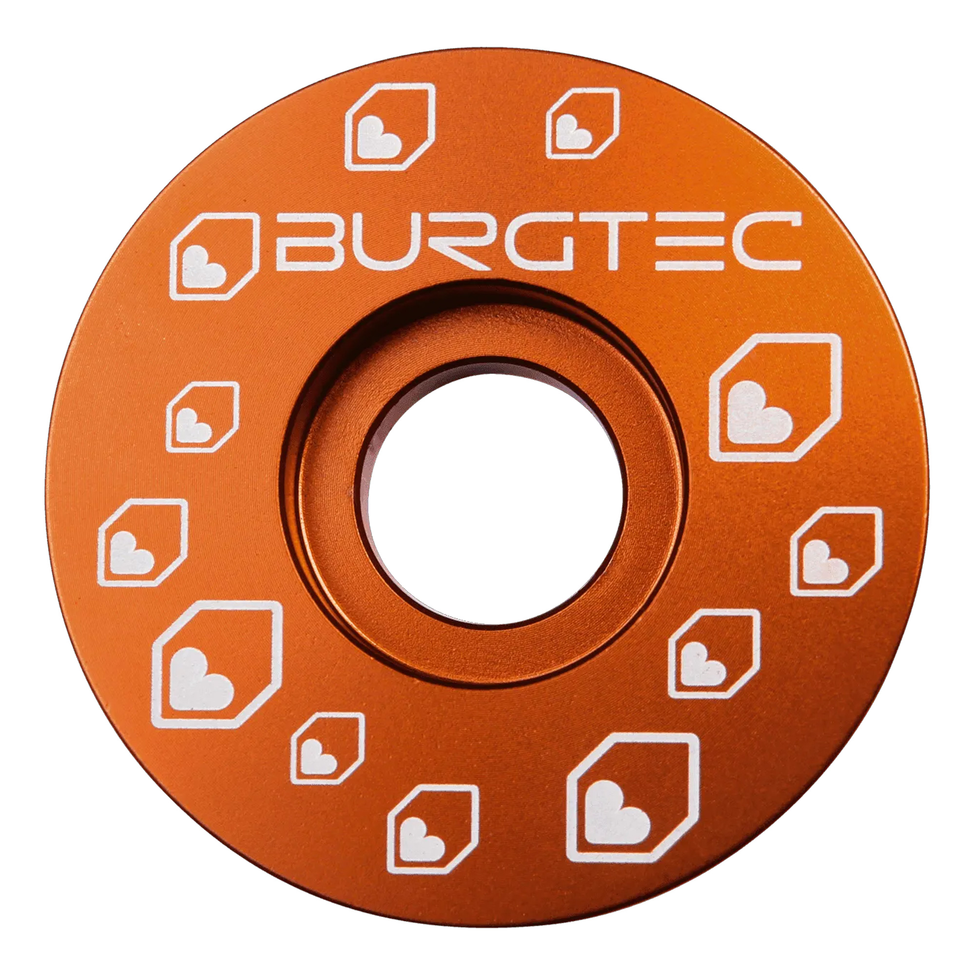 Burgtec Top Cap - One Size, Orange - Wheelbase | Price Match, FREE Postage over £50, Sale Section, Cycle To Work, 0% Finance.