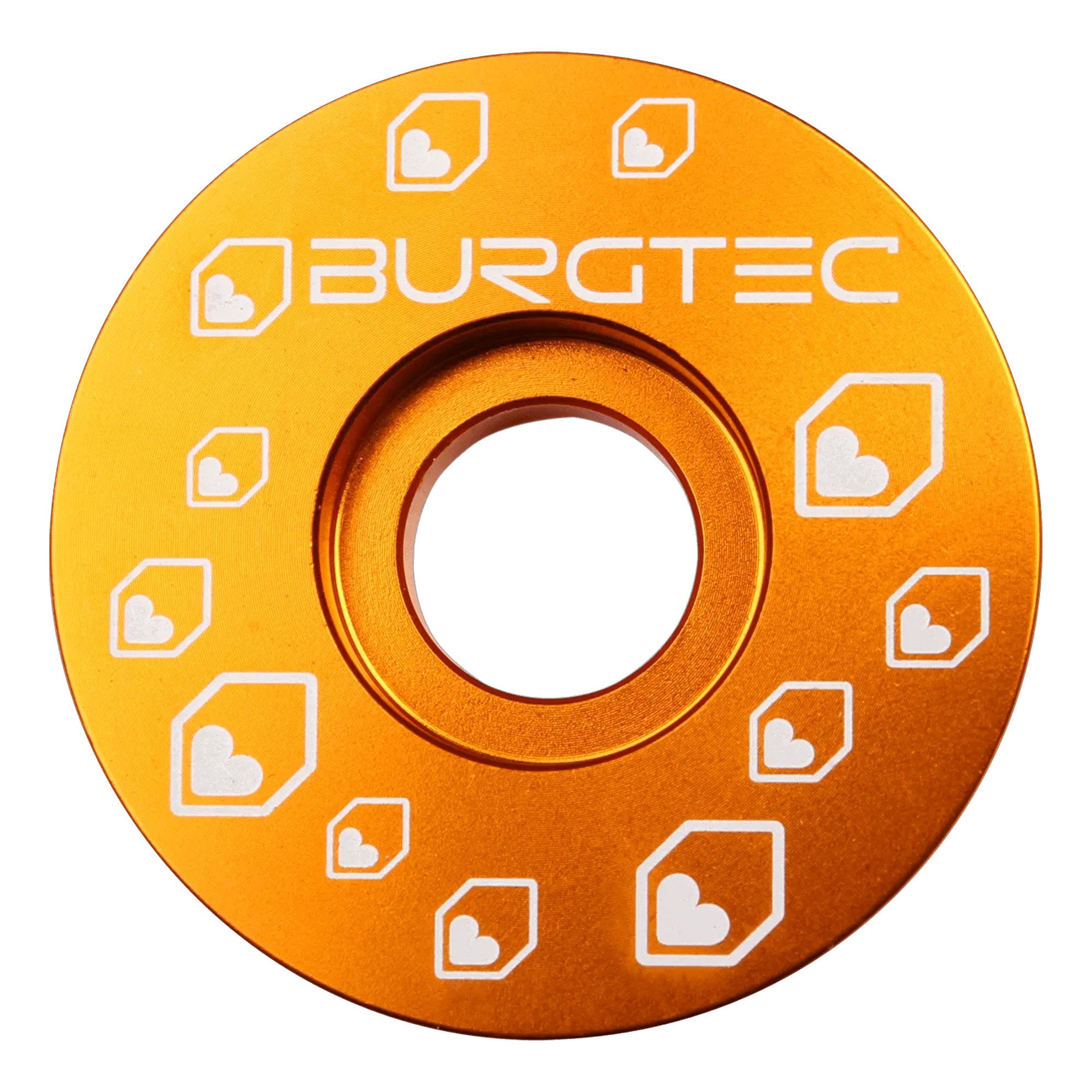 Burgtec Top Cap - One Size, Iron Bro Orange - Wheelbase | Price Match, FREE Postage over £50, Sale Section, Cycle To Work, 0% Finance.