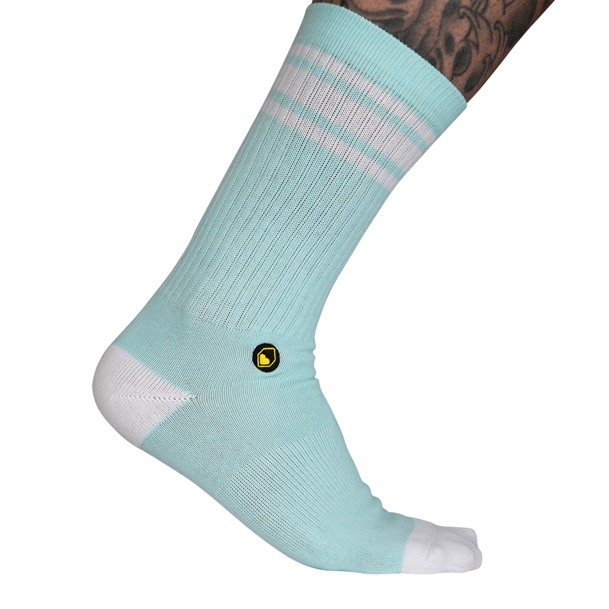 Burgtec Everyday Crew Socks - L, Ice Ice Baby - Wheelbase | Price Match, FREE Postage over £50, Sale Section, Cycle To Work, 0% Finance.