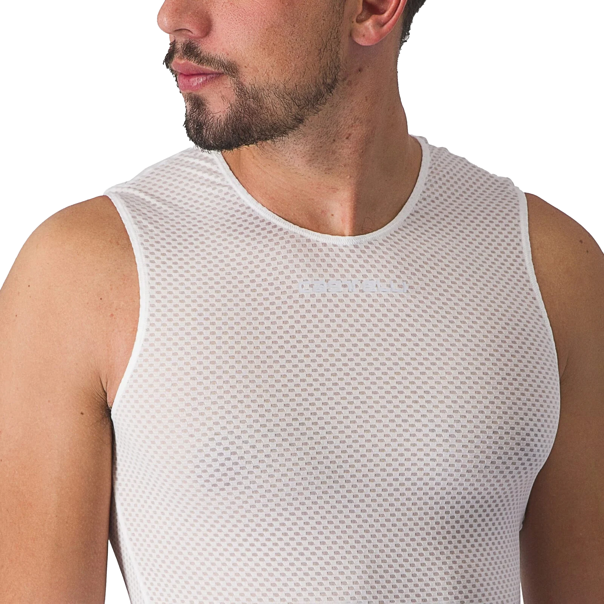 Castelli Pro Mesh 2.0 Sleeveless Base Layer : White : M