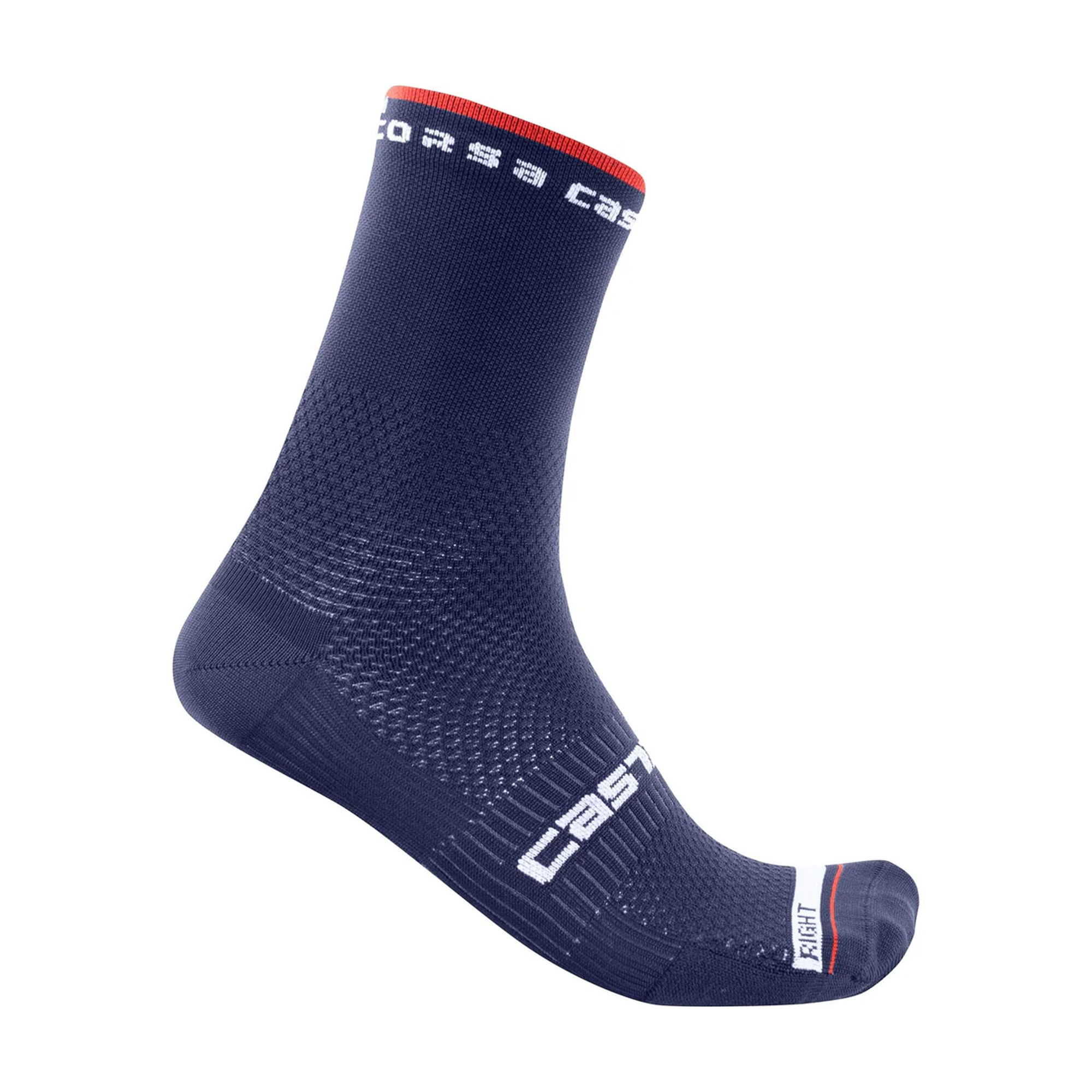 Castelli Rosso Corsa Pro 15 Socks : Belgian Blue : L/XL