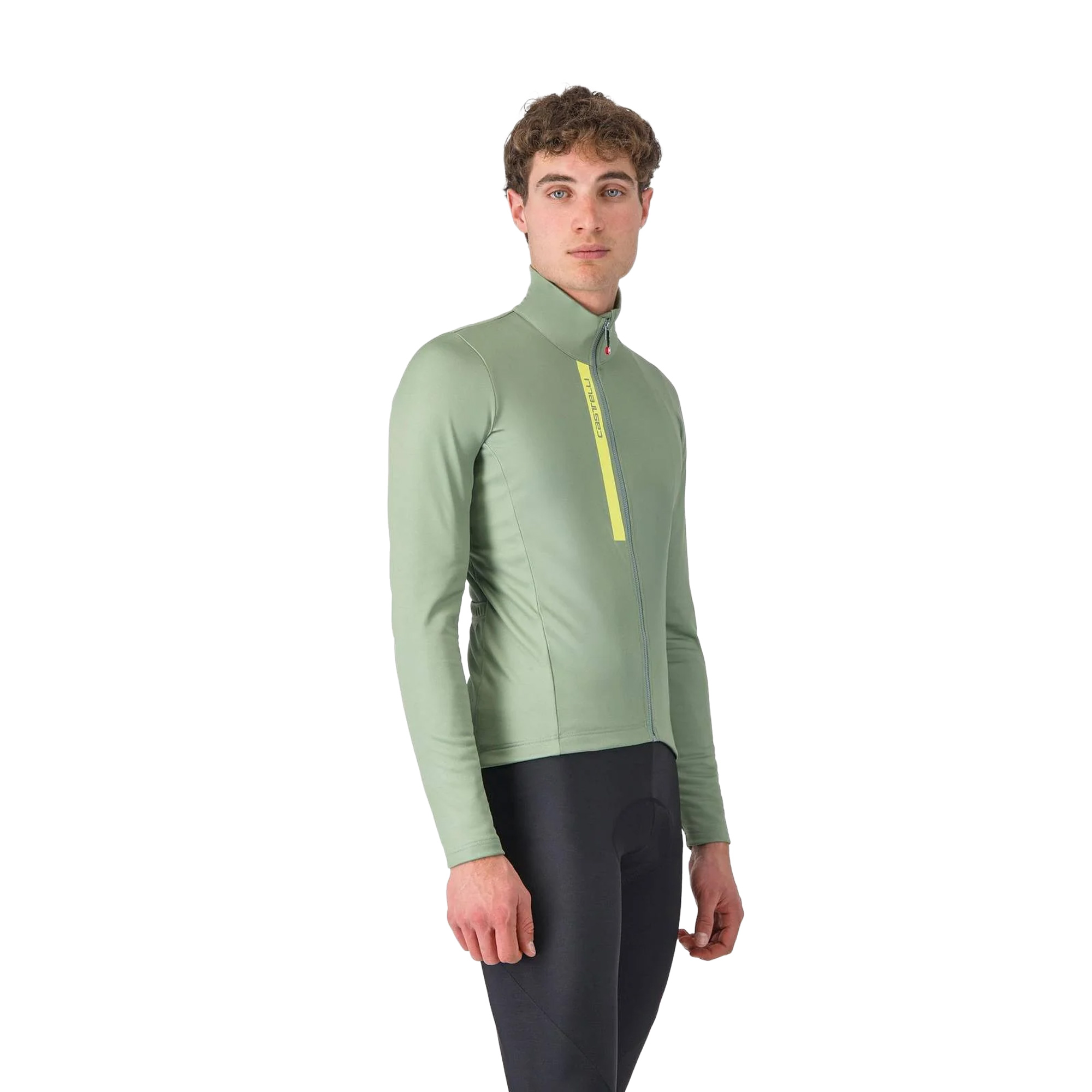 Castelli_Entrata_Thermal_LS_Jersey_Green_Pepper_1