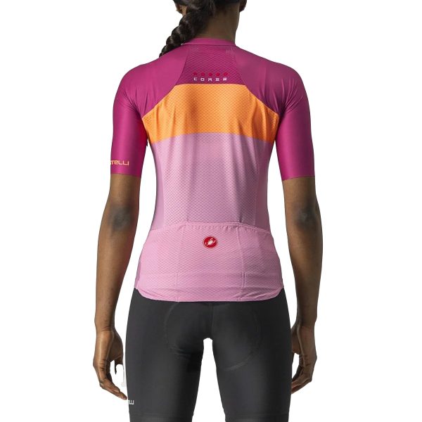 Castelli Aero Pro Women's Jersey Pink/Coral Flash/Magenta : M