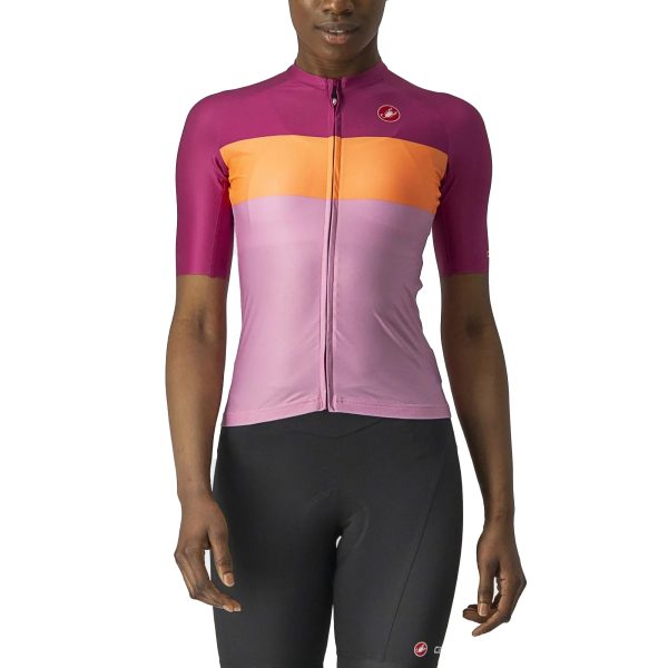 Castelli Aero Pro Women's Jersey Pink/Coral Flash/Magenta : M