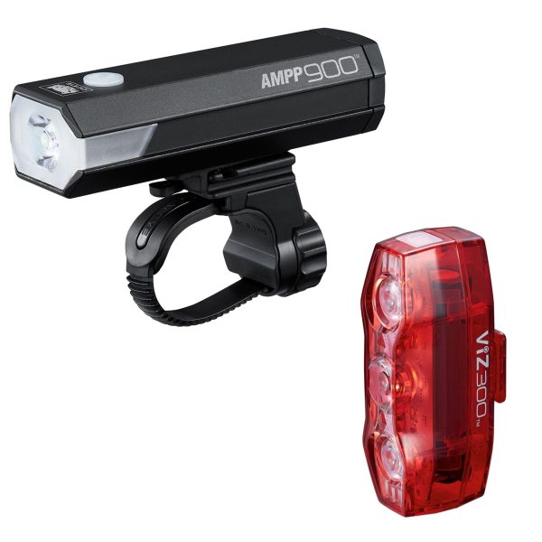 Cateye AMPP 900/VIZ 300 Light Set