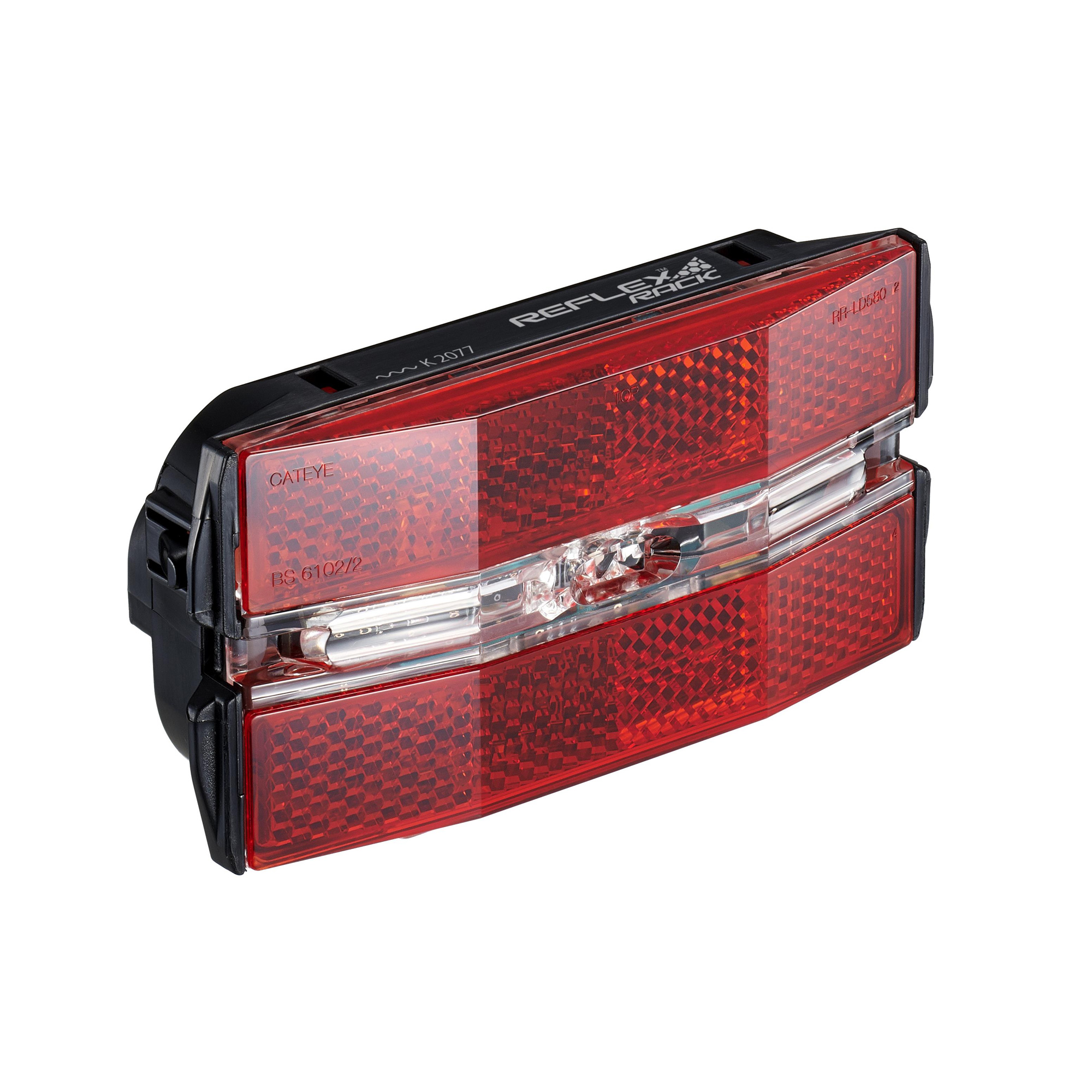 Cateye Reflex Rear Pannier Rack Light - One Size, Black - Wheelbase | Price Match, FREE Postage over £50, Sale Section, Cycle To Work, 0% Finance.