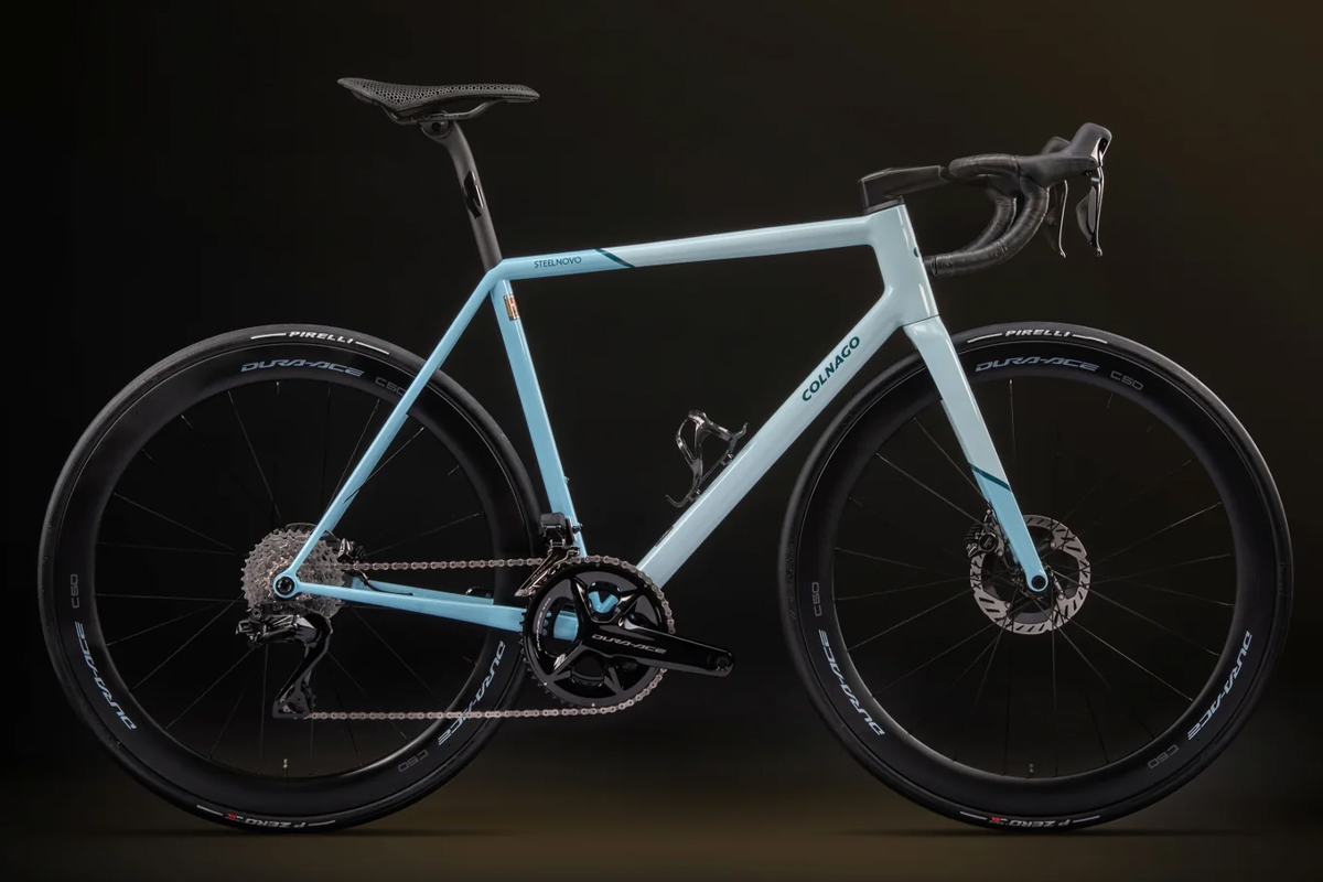 Colnago Steelnovo Dura Ace Di2 2026 - 51cm, Orange Pearl White - Wheelbase | Price Match, FREE Postage over £50, Sale Section, Cycle To Work, 0% Finance.