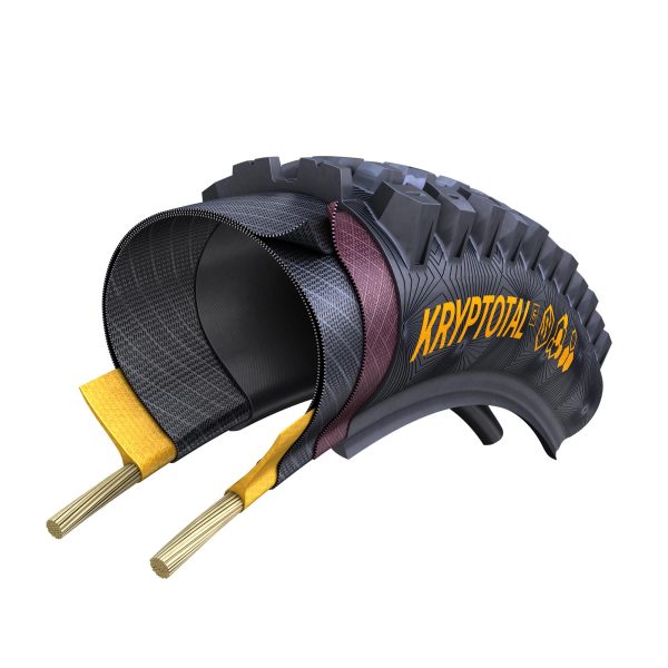 Continental Kryptotal Front Enduro Tyre - Soft Compound Foldable: Black & Black 29x2.40"