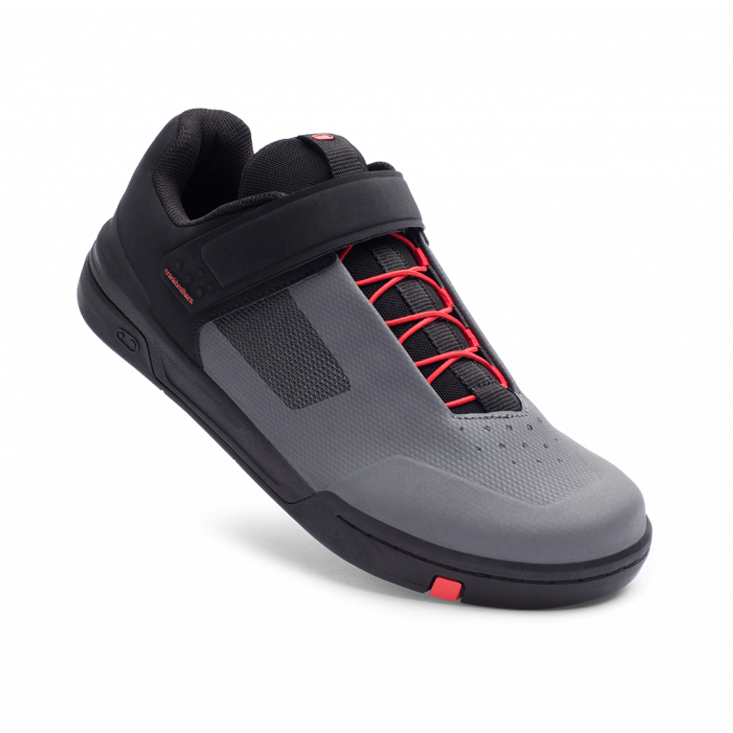 Crankbrothers Stamp Speedlace MTB Shoes - 10, Grey/Black/Red - Wheelbase | Price Match, FREE Postage over £50, Sale Section, Cycle To Work, 0% Finance.