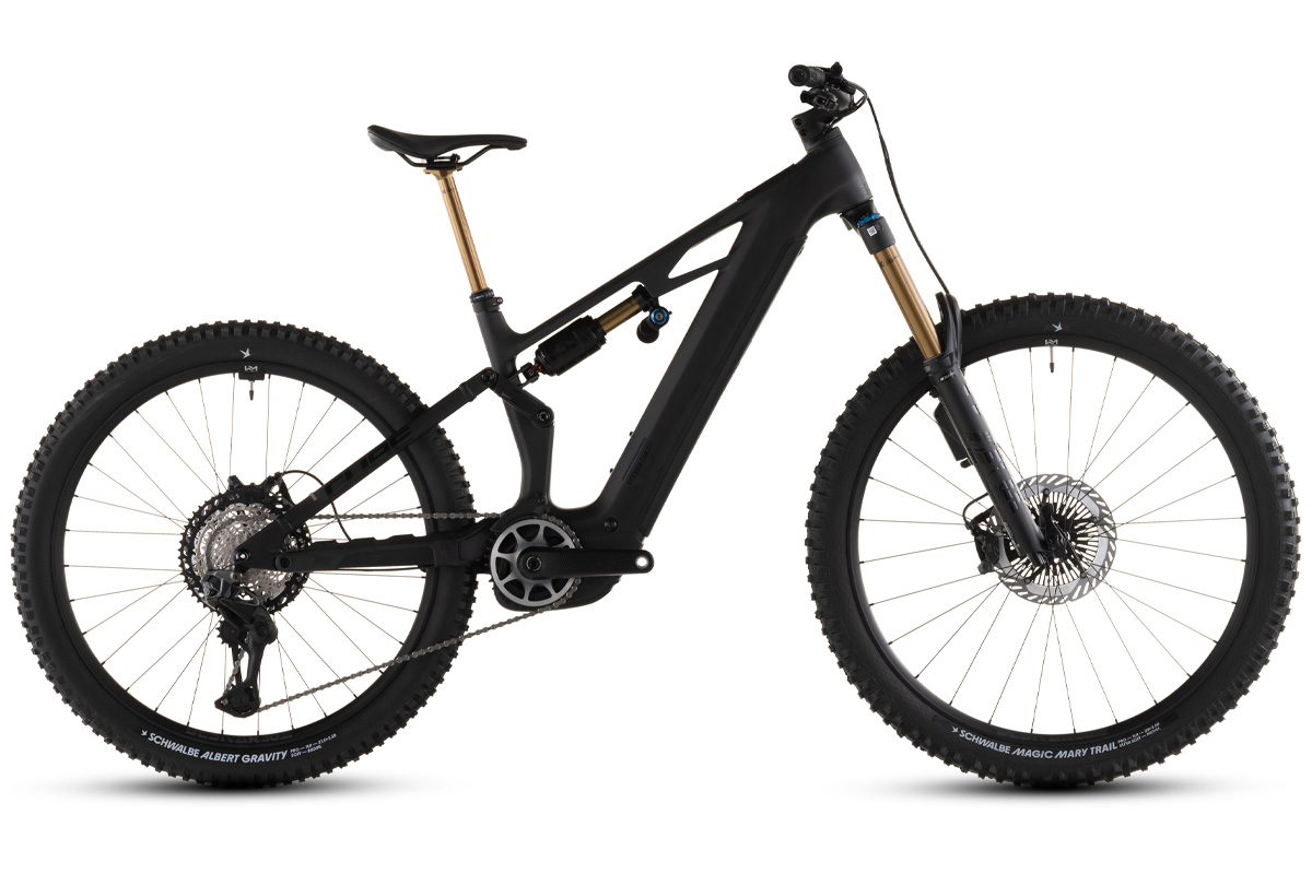 Cube Stereo Hybrid One77 HPC AT 800 2026 - Electric Mountain Bike - S - Black (Carbon/Gold) - Wheelbase | Price Match, FREE Postage over £50, Sale Section, Cycle To Work, 0% Finance.