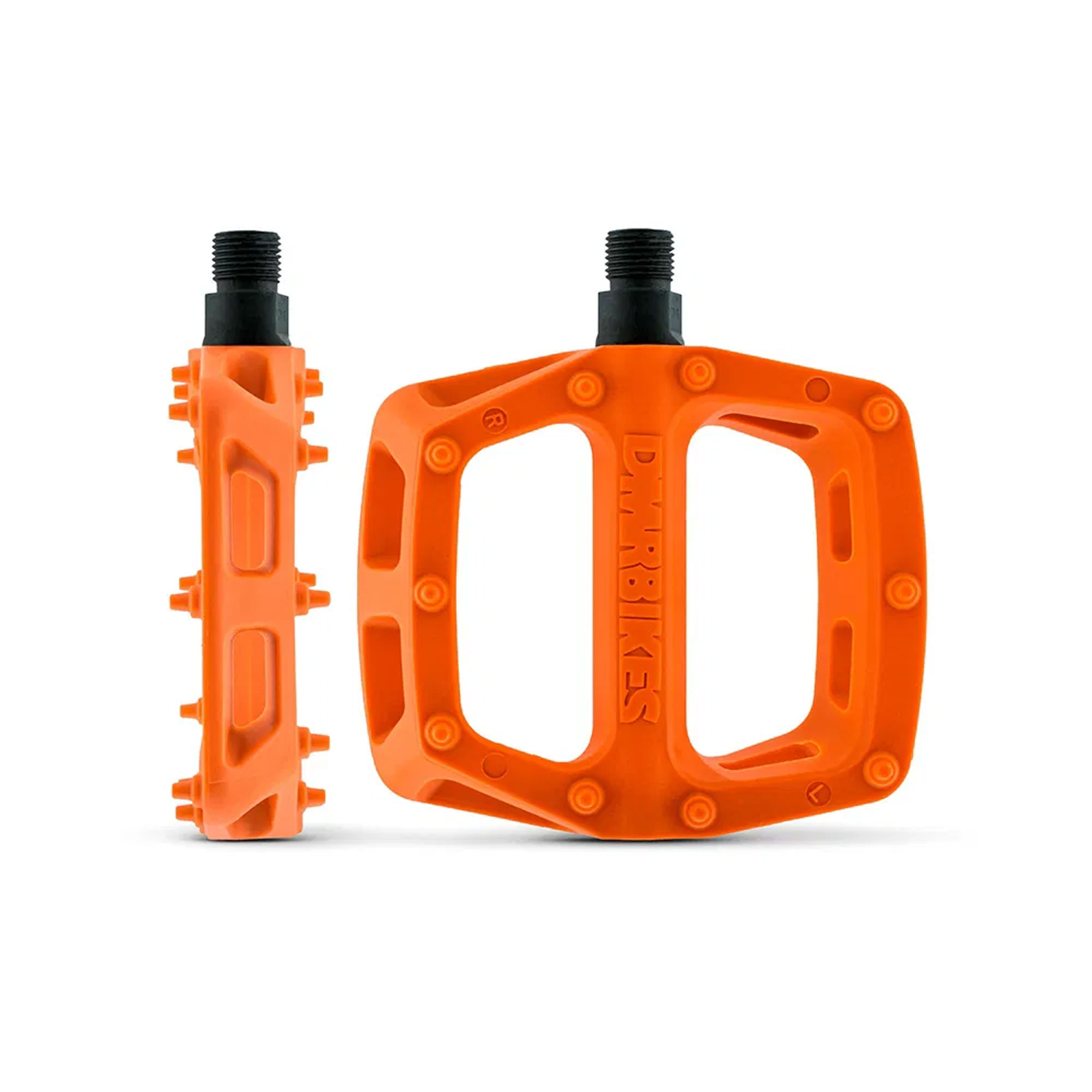 DMR V6 Plastic Pedals - One Size, Orange - Wheelbase | Price Match, FREE Postage over £50, Sale Section, Cycle To Work, 0% Finance.
