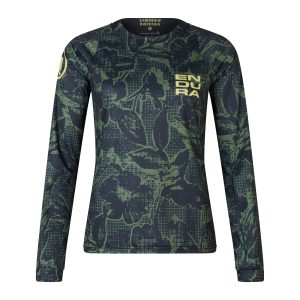 Endura Womens Floral LTD Long Sleeve Tee | Black