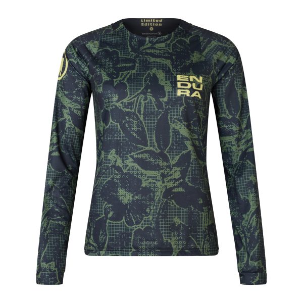 Endura W Floral Ltd  L/S Tee : BK : XS