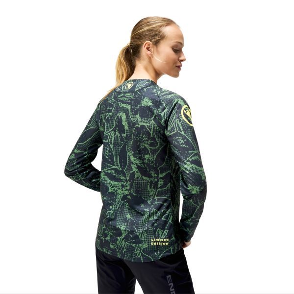 Endura W Floral Ltd  L/S Tee : BK : XS