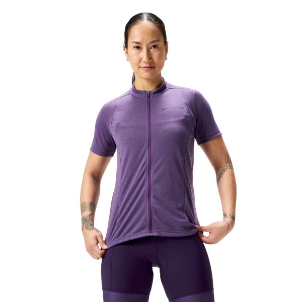 Endura W Loop S/S Zipped Jersey : HTR : XS
