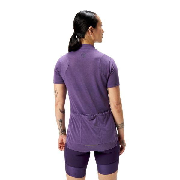 Endura W Loop S/S Zipped Jersey : HTR : XS