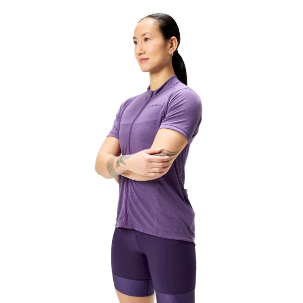 Endura W Loop S/S Zipped Jersey : HTR : XS
